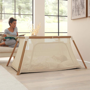 Tutti Bambini Cozee Go - Scandinavian Walnut/Ecru-Cribs-Scandanavian Walnut/Ecru- | Natural Baby Shower