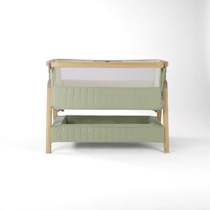 Tutti Bambini Cozee Sense Bedside Crib - Drifted Oak / Eucalyptus-Cribs-Drifted Oak / Eucalyptus- | Natural Baby Shower