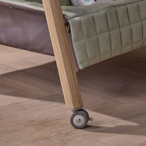 Tutti Bambini Cozee Sense Bedside Crib - Drifted Oak / Eucalyptus-Cribs-Drifted Oak / Eucalyptus- | Natural Baby Shower
