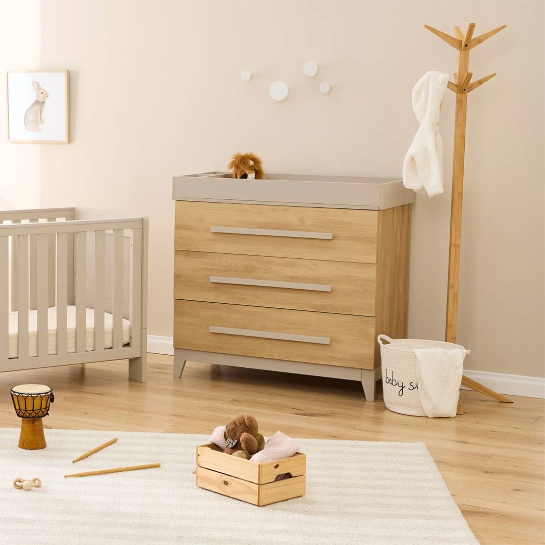 Tutti Bambini Misha Hallee 2 Piece Room Set - Mushroom/Golden Oak-Nursery Sets-Mushroom/Golden Oak- | Natural Baby Shower