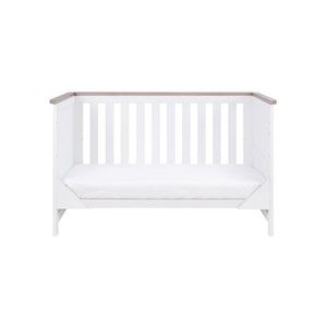 Tutti Bambini Verona 3 Piece Room Set - White/Oak-Nursery Sets-White/Oak-No Mattress | Natural Baby Shower