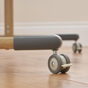 Tutti Bambini ZiZee Essential Crib - Oak/Charcoal-Bedside Cribs-Oak/Charcoal- | Natural Baby Shower