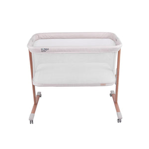 Tutti Bambini ZiZee Essential Crib - Scandinavian Walnut/Ecru-Bedside Cribs-Scandinavian Walnut/Ecru- | Natural Baby Shower