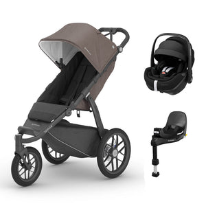 UPPABaby RIDGE + Pebble 360 Pro Travel System - Theo-Travel Systems-Pebble 360 Pro Base- | Natural Baby Shower