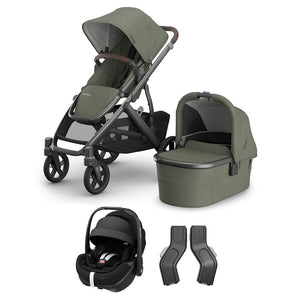 UPPAbaby VISTA V3 + Pebble 360 Pro 2 Travel System-Travel Systems-Savannah-No Base | Natural Baby Shower