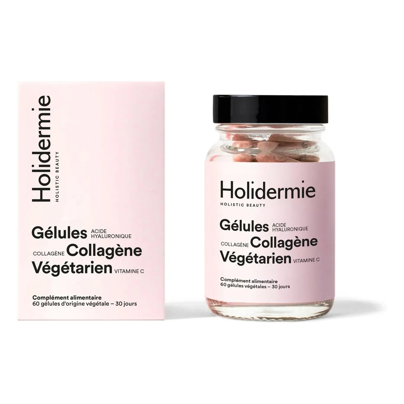 Holidermie - Vegetarisches Nahrungsergänzungsmittel mit Kollagen - 60 Kapseln