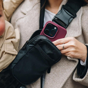 Wildride Premium Slide on Bag - Black-Baby Carriers-Black- | Natural Baby Shower