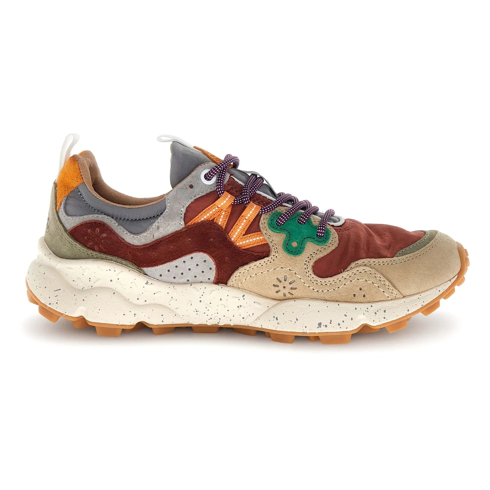 Flower Mountain - Yamano 3 Suede and Nylon Sneakers | Burgundy