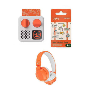 Yoto Mini Player Bundle - Make Your Own Cards | 2024 Edition-Audio Players-With Headphones- | Natural Baby Shower