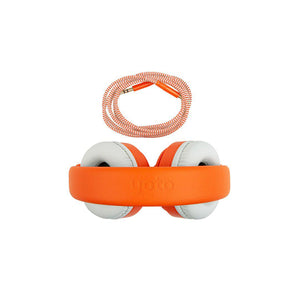 Yoto – Kinder-Ohrenkopfhörer mit orangefarbenem Kabel
