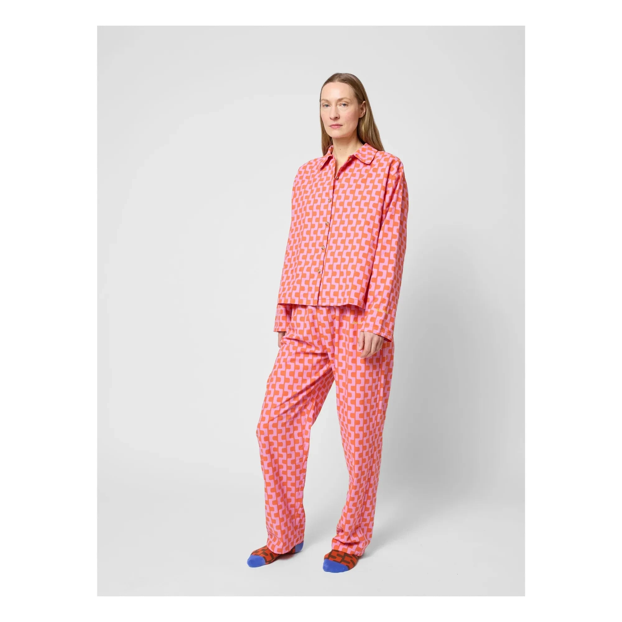 Bobo Choses - Organik Pamuklu Desenli Pijama - Kadın Koleksiyonu | Mor