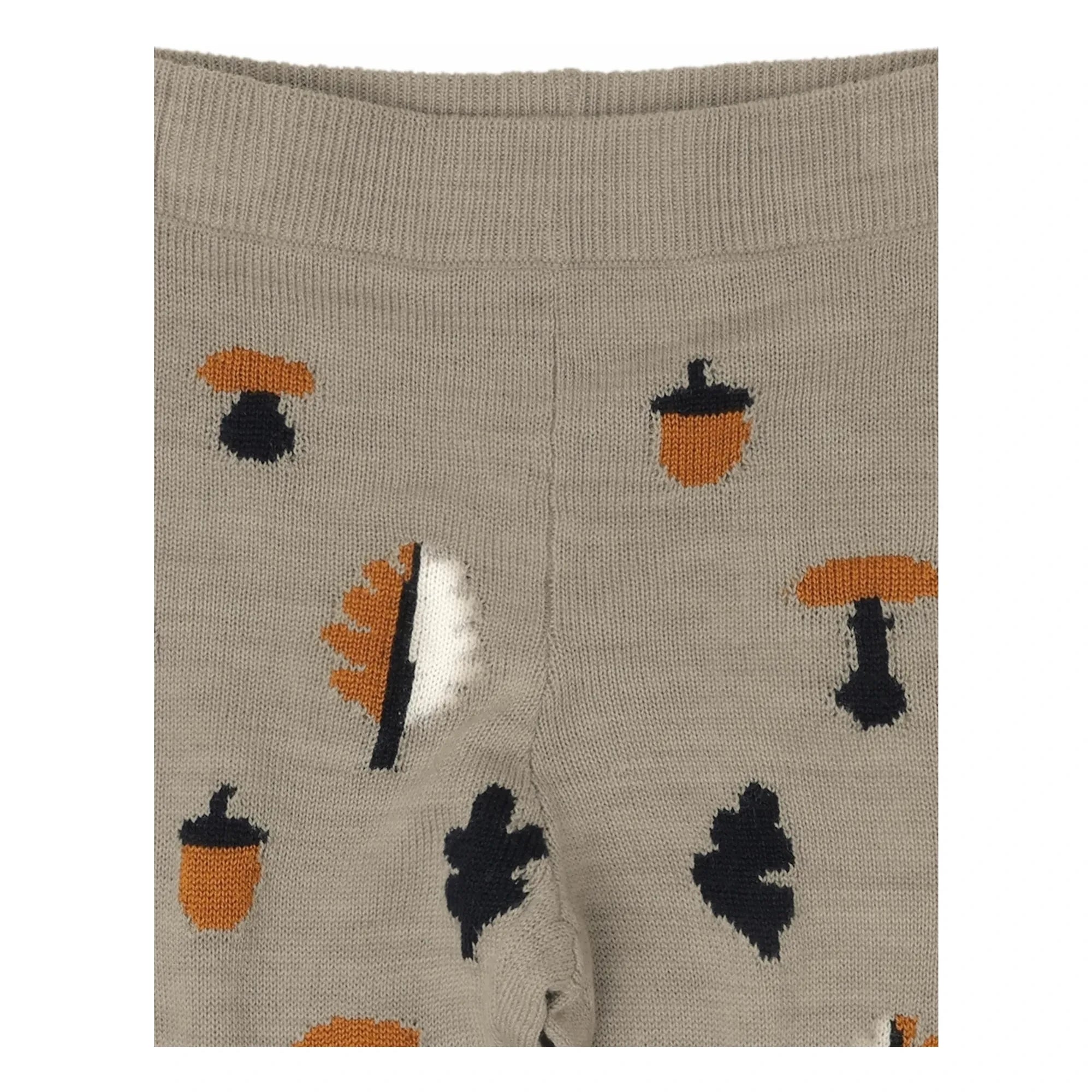 FUB - Jacquard Merino Wool Pants | Heather beige