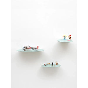 Moustache - Isola Keramikregal, Studio Brichetziegler - 3er Set | Mandelgrün