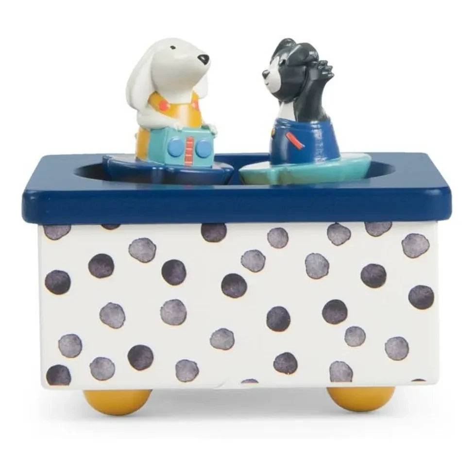 Moulin Roty - Spieluhr Puce und Pilou | Blau