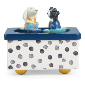 Moulin Roty - Puce and Pilou Music Box | Blue