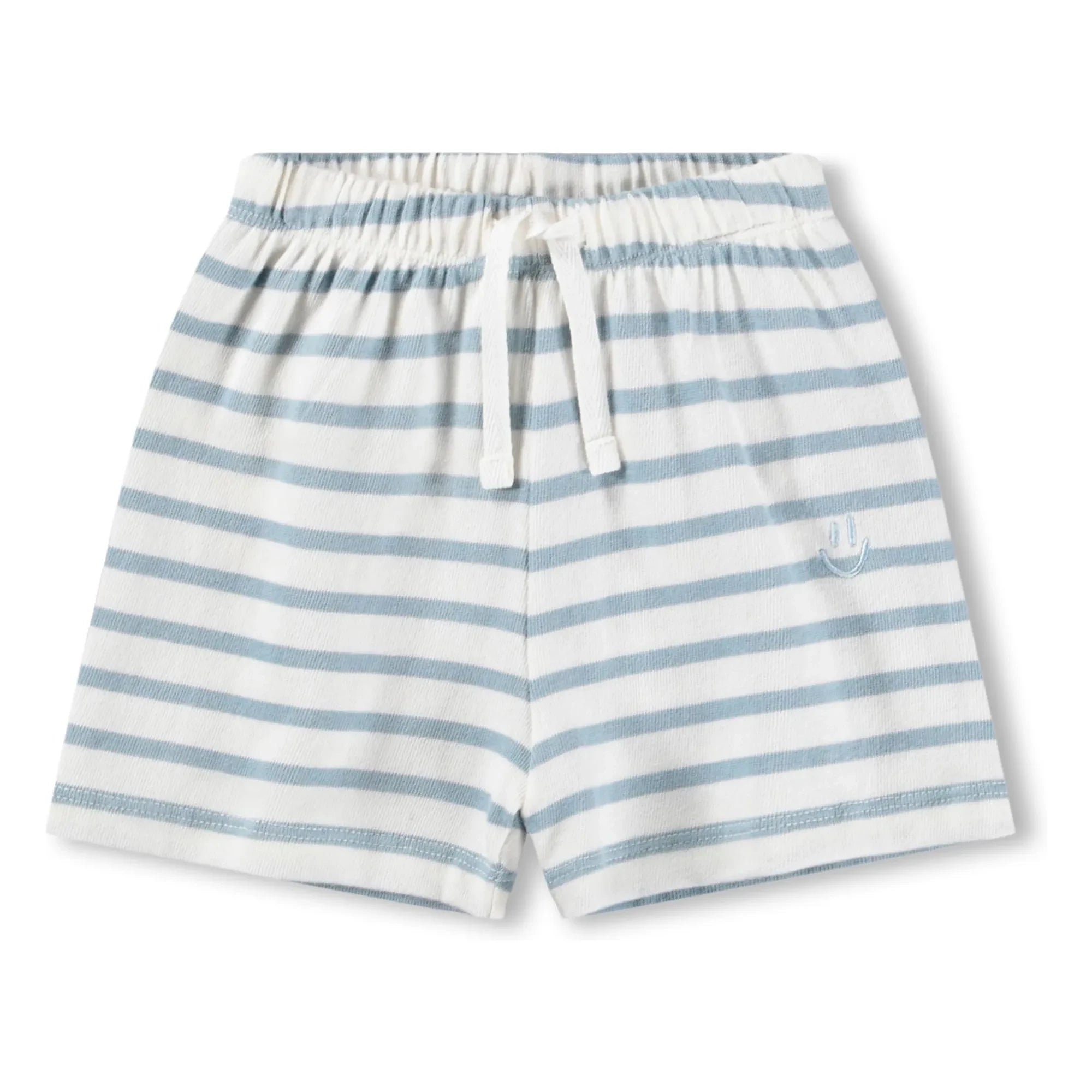 Molo - Skie Gestreifte Shorts aus Bio-Baumwolle | Weiß