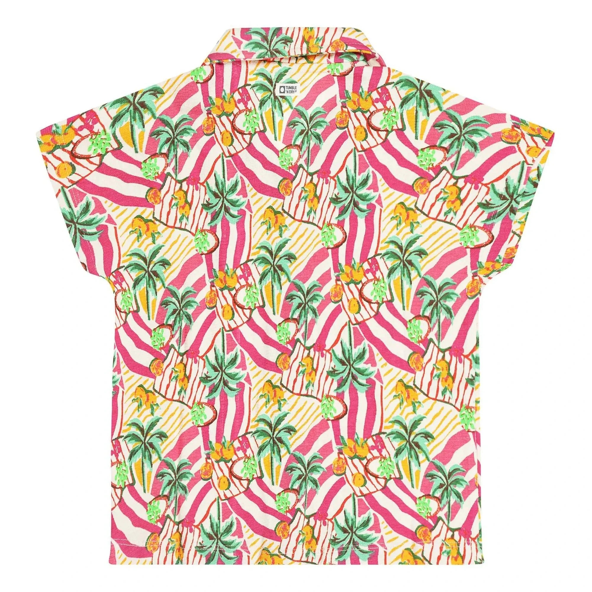 Tumble N'Dry - Vitoria Palm Organik Pamuklu Gömlek | Pembe