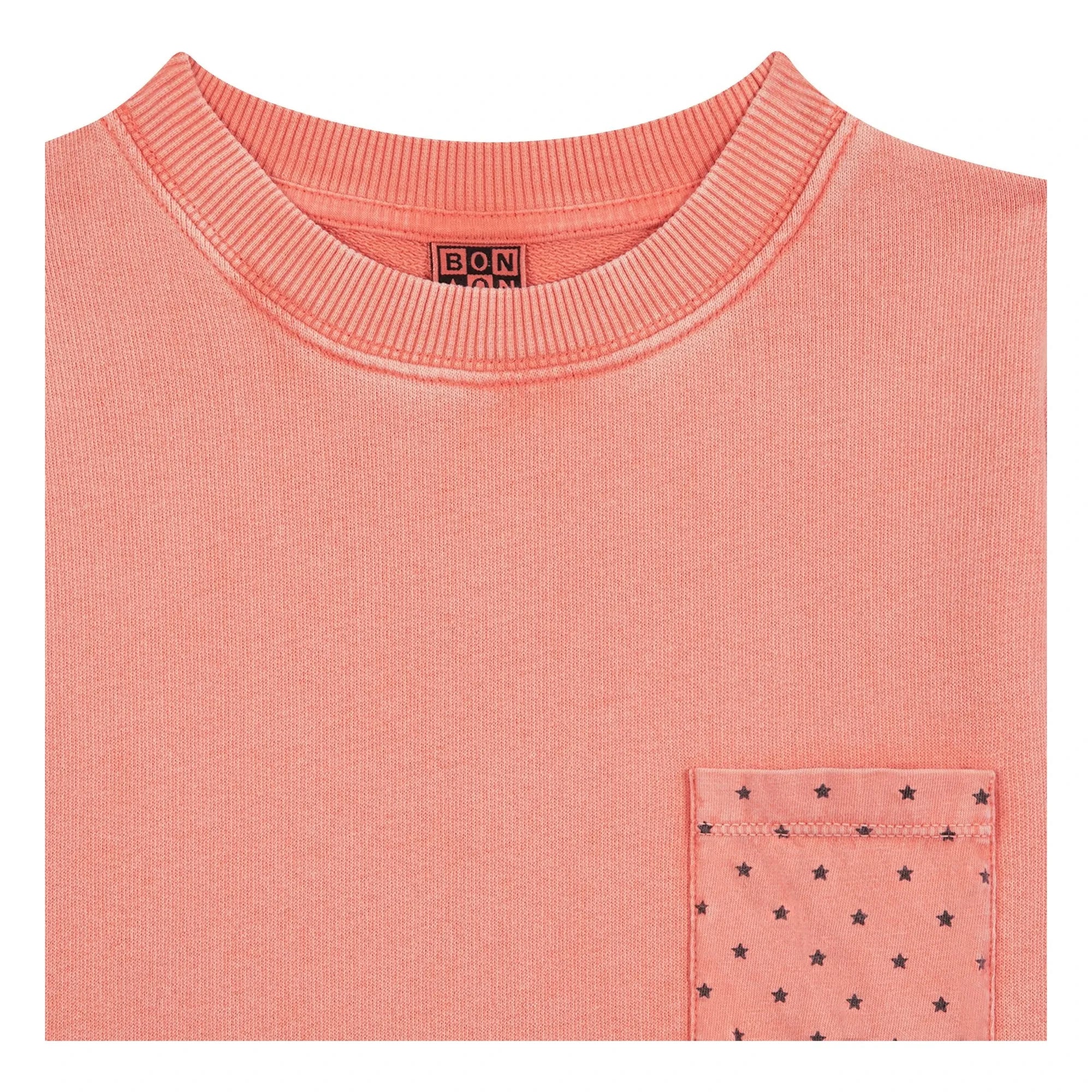 Bonton - Narciss yıldız cepli sweatshirt | Pembe
