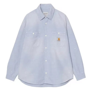 Carhartt WIP - Boyacı Chambray Pamuk Gömlek | Açık Mavi