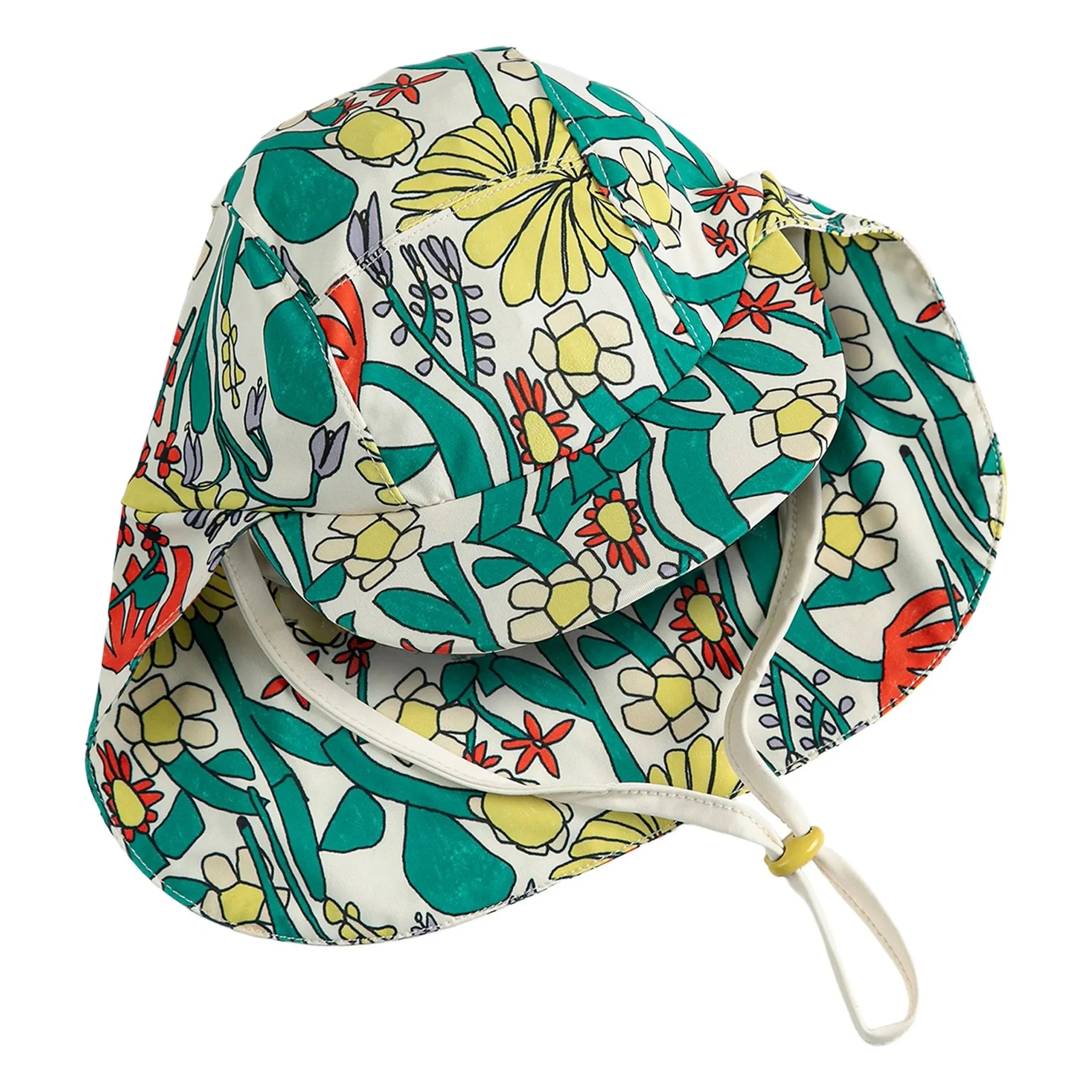 Bobo Choses - Floral Print Baby Bath Cap | White