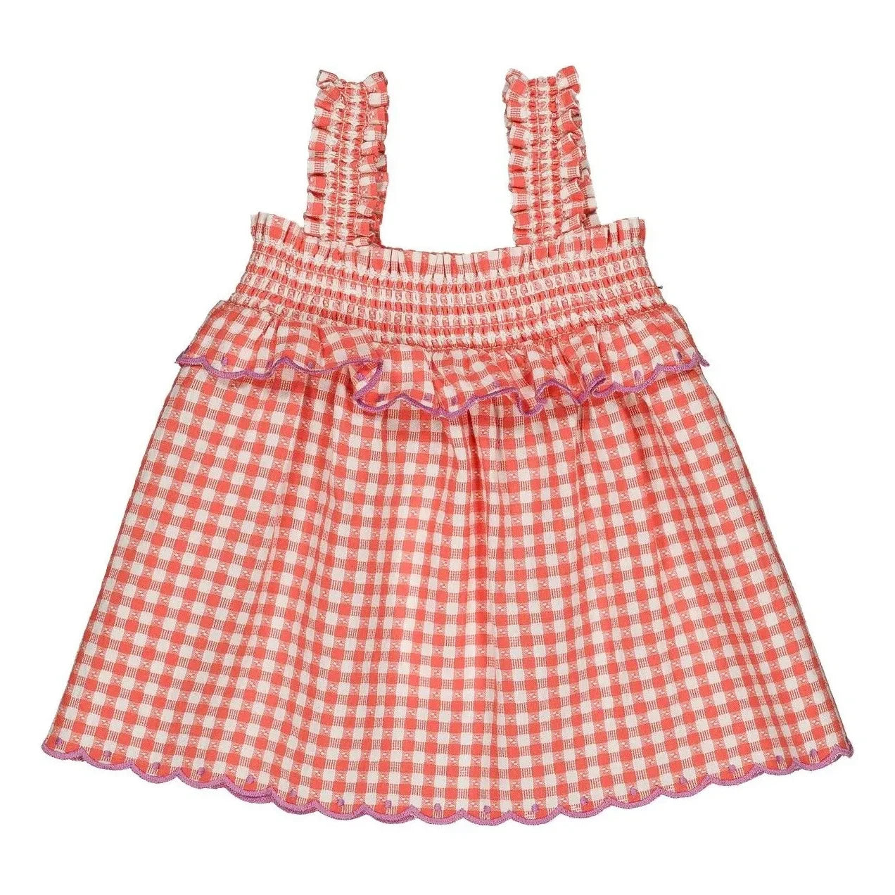 Hello Simone - Iris Vichy Top | Red