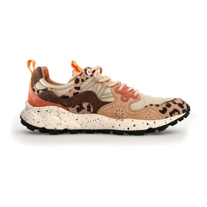 Flower Mountain - Yamano 3 Uni Suede, Nylon, and Printed Sneakers | Beige