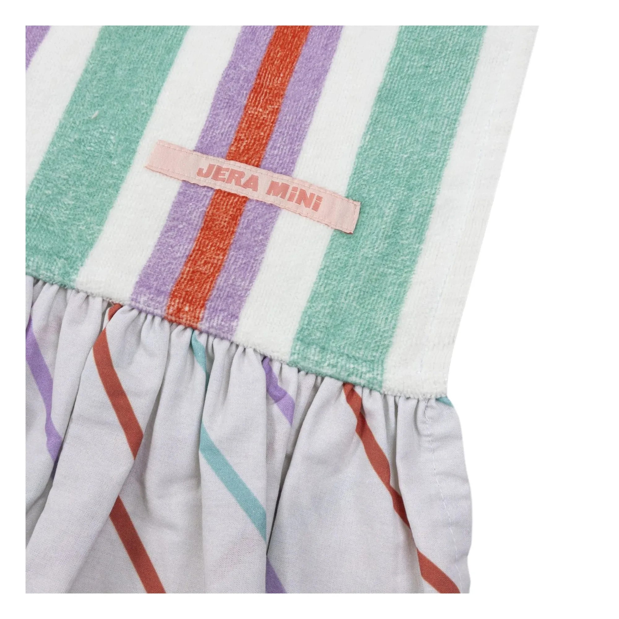 Jera Mini – Gestreiftes Rüschen-Strandtuch