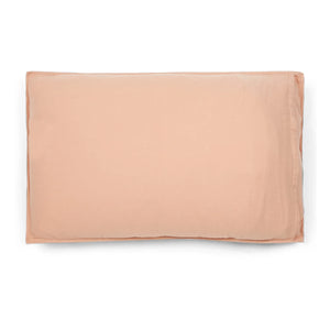 Haomy - Kissenbezug aus Baumwoll-Voile | Beige Rosa