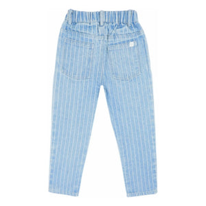 Jenest - Organic Cotton Striped Jeans | Blue