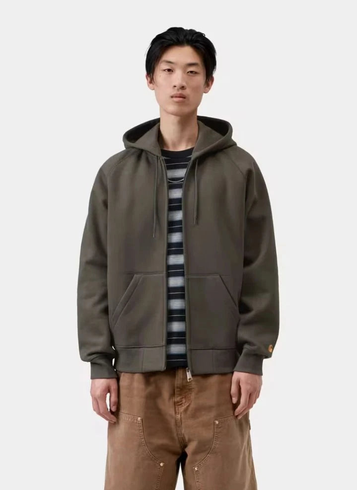 Carhartt WIP - Chase Fermuarlı Sweatshirt | Koyu gri