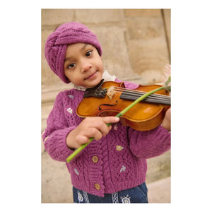 Louise Misha - Monyla Wollstrickjacke | Himbeere
