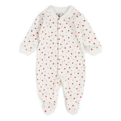 Sleepy Doe - Yıldızlı ayaklı pijama Organik pamuk | Beyaz