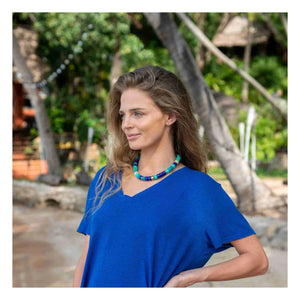 Parabaya - Halskette Praia Azul Mix | Azurblau
