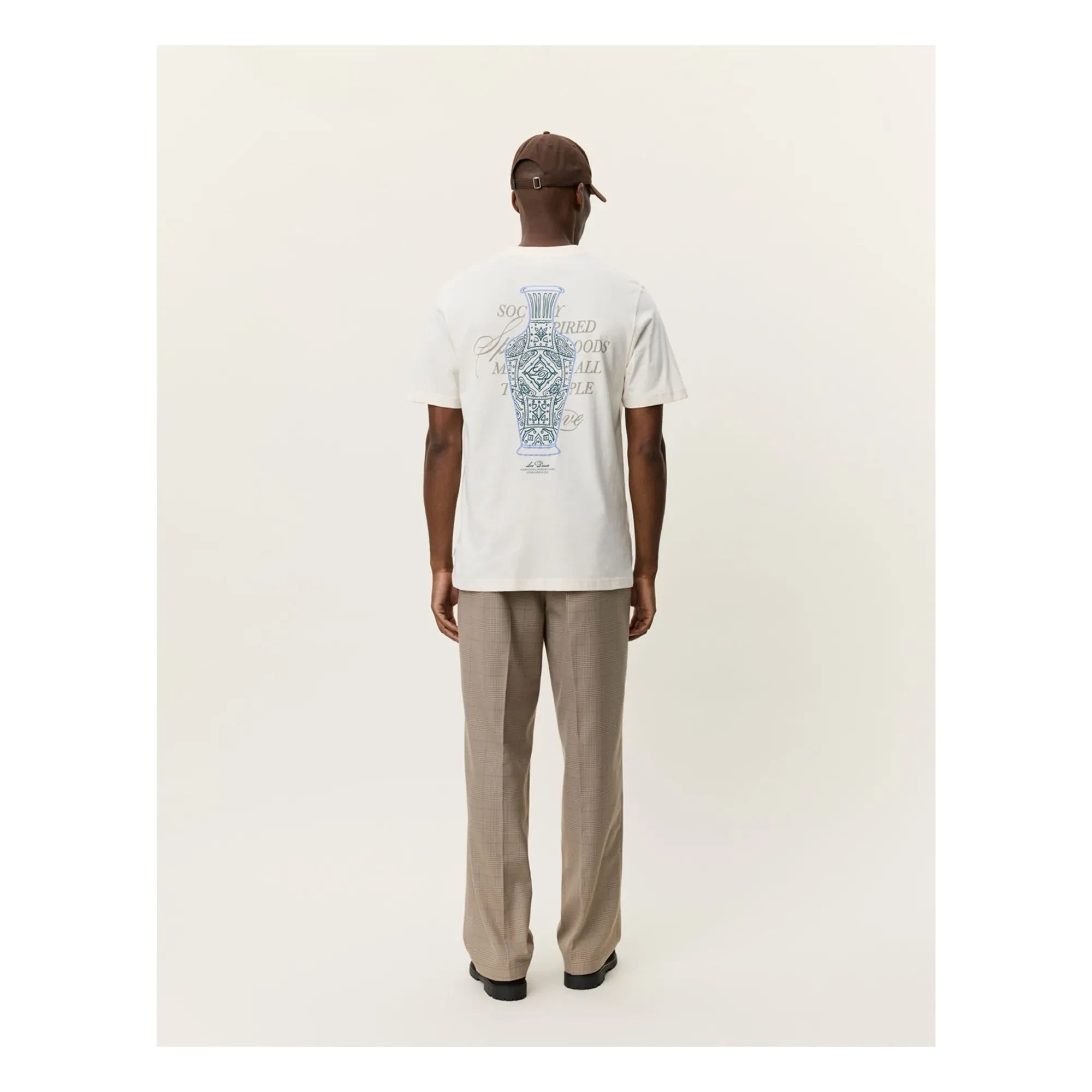 Les Deux - Ben Faience organik pamuk T-shirt | Krem