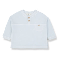 1+ in the family - Amorgos Waffel-Pullover | Hellblau