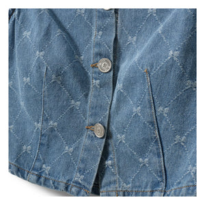 Sofie Schnoor - Carlasy Kolsuz Denim Ceket | Mavi