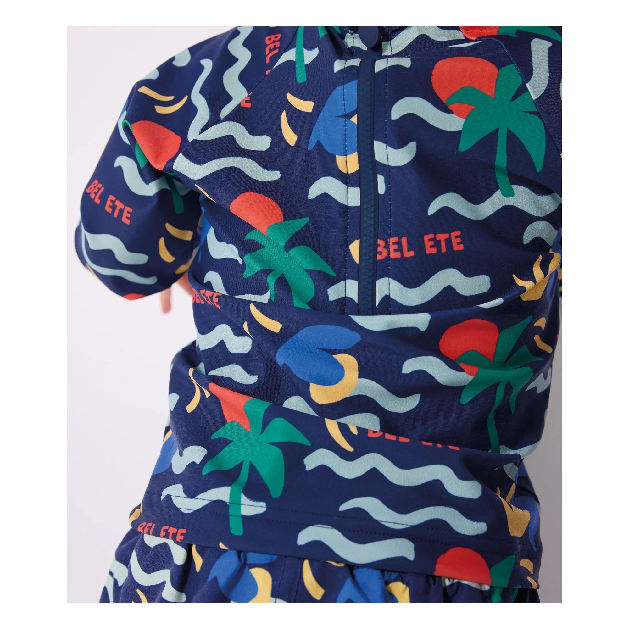 Petit Bateau - Bel Eté Bébé UV Koruma Banyo Tişörtü | Gece mavisi