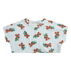 Bobo Choses - Organic Cotton Tomato Crop T-Shirt | Light blue