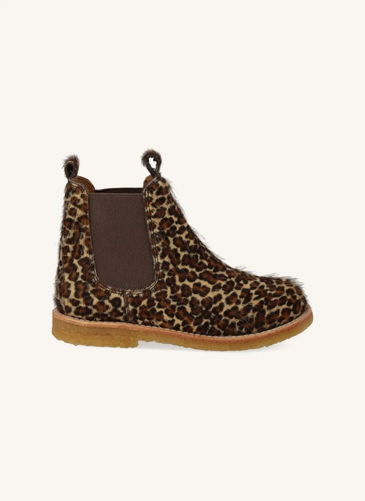 Angulus - Pony Leopar Chelsea Botlar | Kahverengi