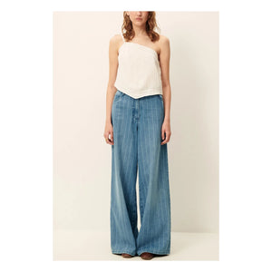 Sessùn - Dalt Cotton Striped Jeans | Blue