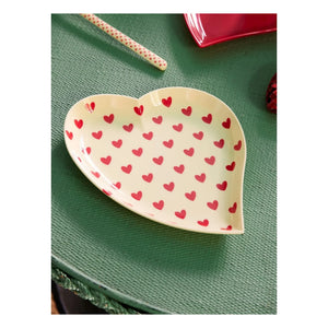 Rice - Melamin tabak Hearts | Krem