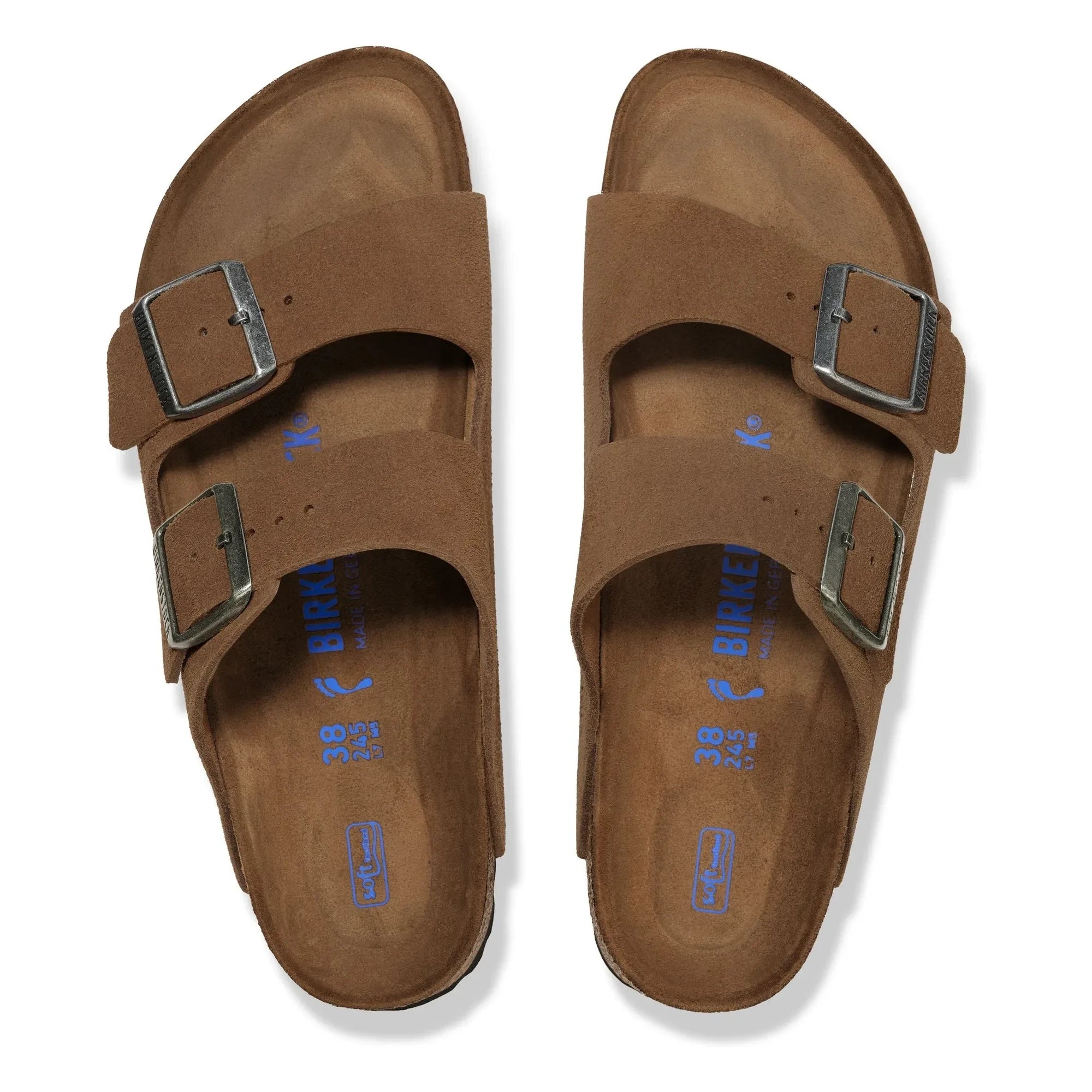 BIRKENSTOCK - Arizona Sandalen aus weichem Wildleder | Braun