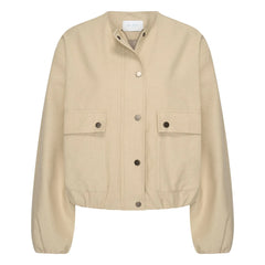 By Bar - Maggie Baumwoll- und Leinenjacke | Dunkelbeige