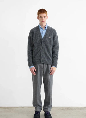 Edmmond Studios - Duck Patch Cardigan | Gray