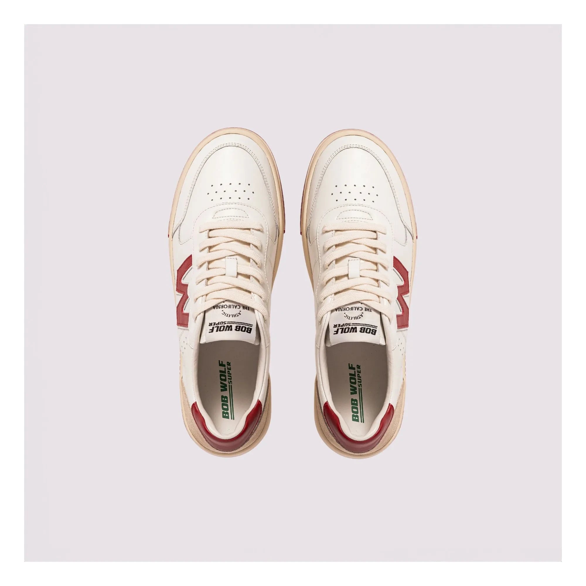 Bob Wolf - Legacy Leder- und Wildleder-Sneaker | Rot