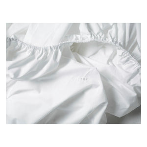 Suite 702 - Organik Percale Lastikli Çarşaf | Beyaz