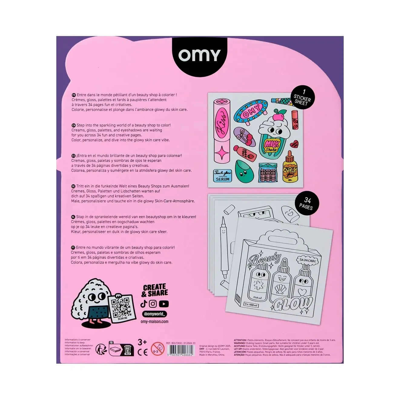 Omy - Butik boyama kitabı - Güzellik Salonu