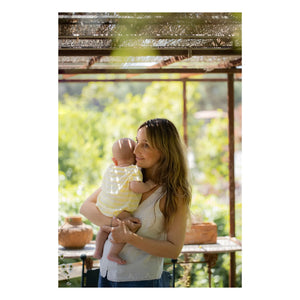 1+ in the family - Romulo striped towel romper | Pale yellow