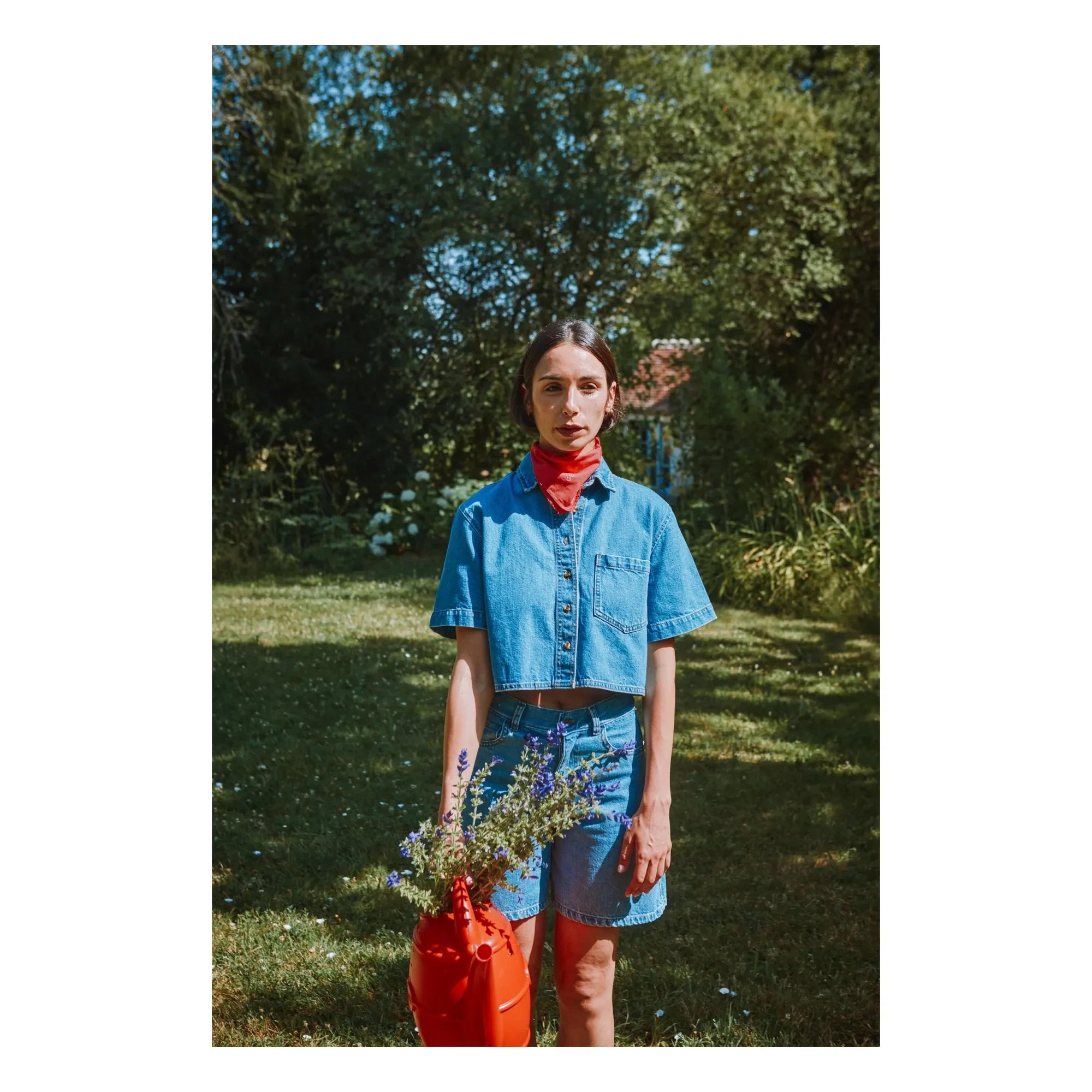 Poudre Organic - Carvi Denim Gömlek | Mavi