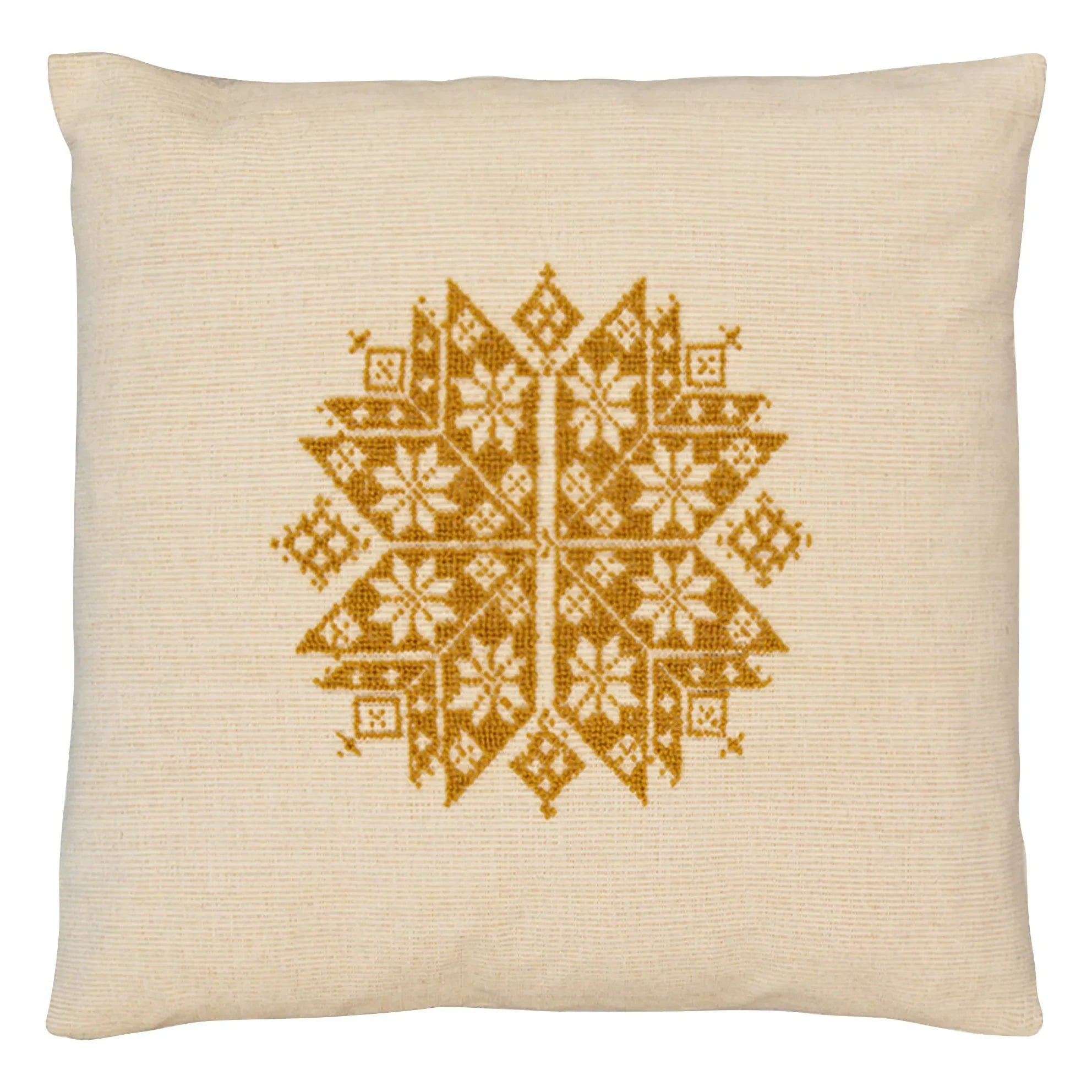 House of Capricorn - Agusta embroidered pillow | Yellow